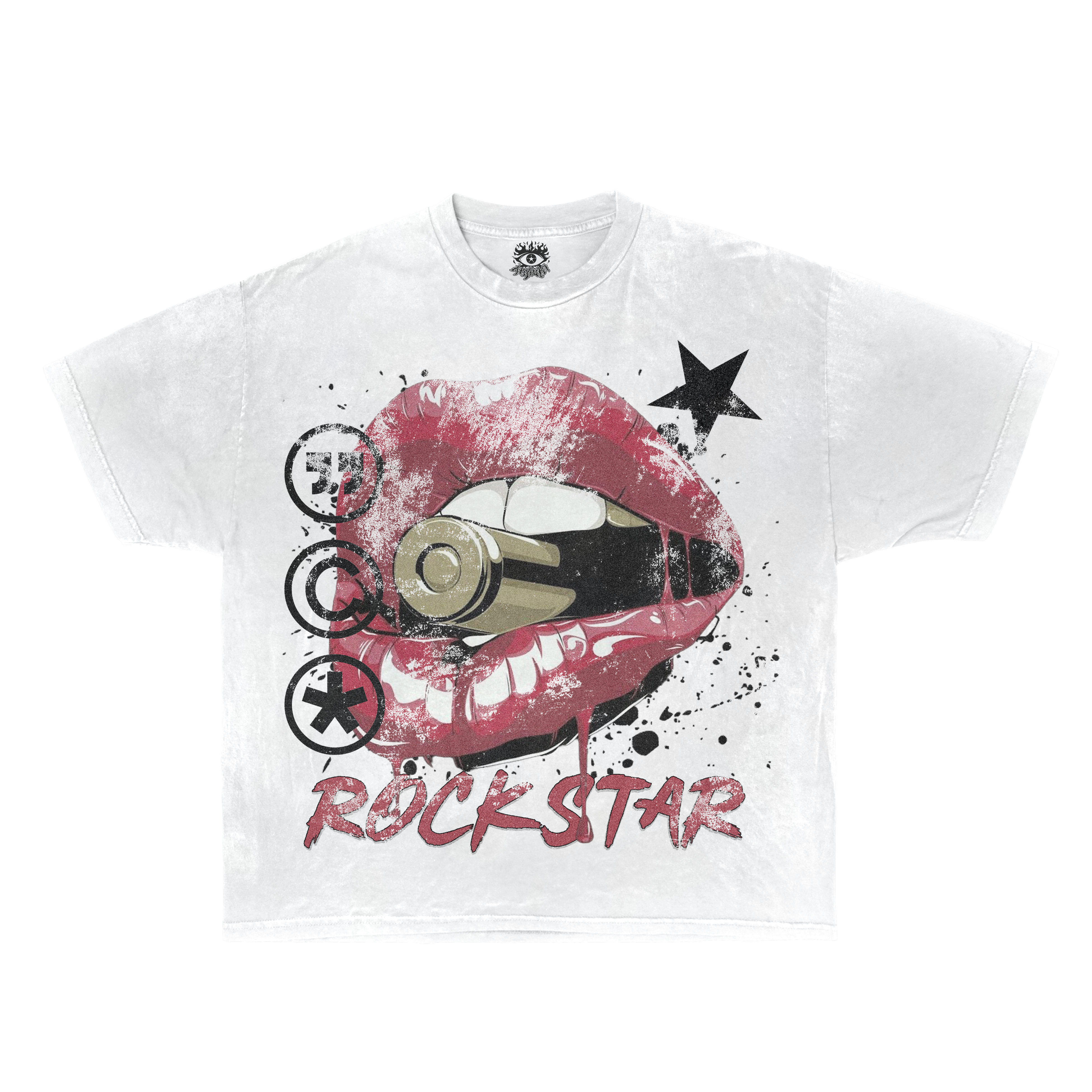 The t-shirt photographed flat on white, as it sits in the Shopify admin
